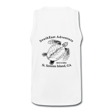 Load image into Gallery viewer, SEA Men’s Premium Tank Turtle Logo - white