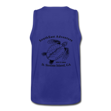 Load image into Gallery viewer, SEA Men’s Premium Tank Turtle Logo - royal blue
