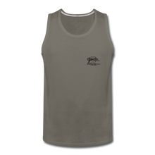 Load image into Gallery viewer, SEA Men’s Premium Tank Turtle Logo - asphalt gray