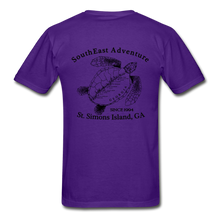 Load image into Gallery viewer, SEA Turtle Logo Gildan Ultra Cotton Adult T-Shirt - purple