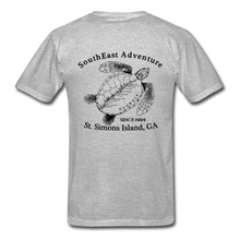 Load image into Gallery viewer, SEA Turtle Logo Gildan Ultra Cotton Adult T-Shirt - heather gray