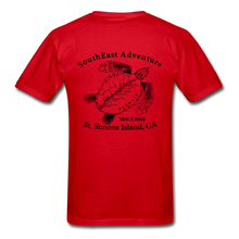 Load image into Gallery viewer, SEA Turtle Logo Gildan Ultra Cotton Adult T-Shirt - red