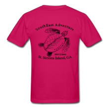 Load image into Gallery viewer, SEA Turtle Logo Gildan Ultra Cotton Adult T-Shirt - fuchsia