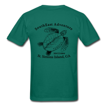 Load image into Gallery viewer, SEA Turtle Logo Gildan Ultra Cotton Adult T-Shirt - petrol