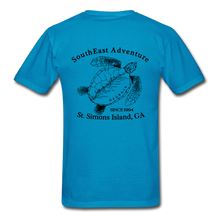 Load image into Gallery viewer, SEA Turtle Logo Gildan Ultra Cotton Adult T-Shirt - turquoise