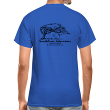 Load image into Gallery viewer, SEA Tree and Tent Logo Gildan Ultra Cotton Adult T-Shirt - royal blue