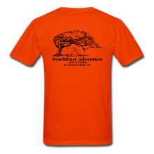 Load image into Gallery viewer, SEA Tree and Tent Logo Gildan Ultra Cotton Adult T-Shirt - orange