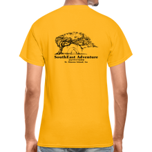 Load image into Gallery viewer, SEA Tree and Tent Logo Gildan Ultra Cotton Adult T-Shirt - gold