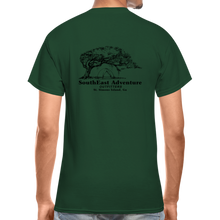 Load image into Gallery viewer, SEA Tree and Tent Logo Gildan Ultra Cotton Adult T-Shirt - forest green