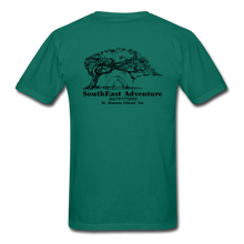 Load image into Gallery viewer, SEA Tree and Tent Logo Gildan Ultra Cotton Adult T-Shirt - petrol