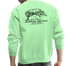 Load image into Gallery viewer, SEA Tree and Tent Logo Crewneck Sweatshirt - lime