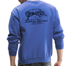 Load image into Gallery viewer, SEA Tree and Tent Logo Crewneck Sweatshirt - royal blue