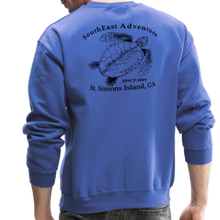 Load image into Gallery viewer, SEA Turtle Logo Crewneck Sweatshirt - royal blue