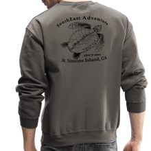 Load image into Gallery viewer, SEA Turtle Logo Crewneck Sweatshirt - asphalt gray