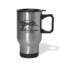 Load image into Gallery viewer, SEA Tree and Tent Logo Travel Mug - silver