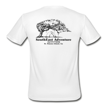 Load image into Gallery viewer, SEA Tree and Tent Logo Men’s Moisture Wicking Performance T-Shirt - white