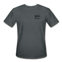Load image into Gallery viewer, SEA Tree and Tent Logo Men’s Moisture Wicking Performance T-Shirt - charcoal