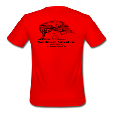 Load image into Gallery viewer, SEA Tree and Tent Logo Men’s Moisture Wicking Performance T-Shirt - red
