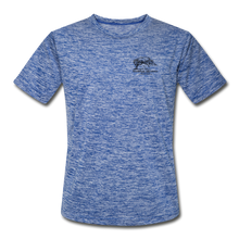 Load image into Gallery viewer, SEA Tree and Tent Logo Men’s Moisture Wicking Performance T-Shirt - heather blue