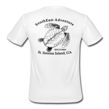 Load image into Gallery viewer, SEA Turtle Logo Men’s Moisture Wicking Performance T-Shirt - white