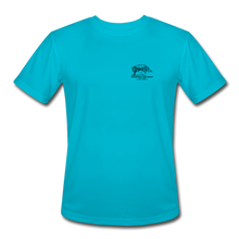 Load image into Gallery viewer, SEA Turtle Logo Men’s Moisture Wicking Performance T-Shirt - turquoise