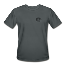 Load image into Gallery viewer, SEA Turtle Logo Men’s Moisture Wicking Performance T-Shirt - charcoal