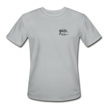 Load image into Gallery viewer, SEA Turtle Logo Men’s Moisture Wicking Performance T-Shirt - silver