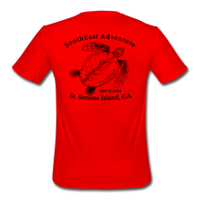 Load image into Gallery viewer, SEA Turtle Logo Men’s Moisture Wicking Performance T-Shirt - red