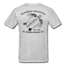 Load image into Gallery viewer, SEA Turtle Logo Cotton Fruit of the Loom T-Shirt - heather gray