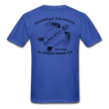 Load image into Gallery viewer, SEA Turtle Logo Cotton Fruit of the Loom T-Shirt - royal blue