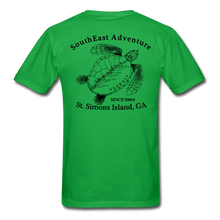 Load image into Gallery viewer, SEA Turtle Logo Cotton Fruit of the Loom T-Shirt - bright green