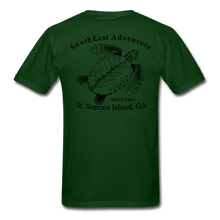 Load image into Gallery viewer, SEA Turtle Logo Cotton Fruit of the Loom T-Shirt - forest green
