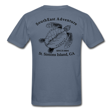 Load image into Gallery viewer, SEA Turtle Logo Cotton Fruit of the Loom T-Shirt - denim