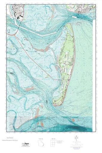 Jekyll Island Topographic Map