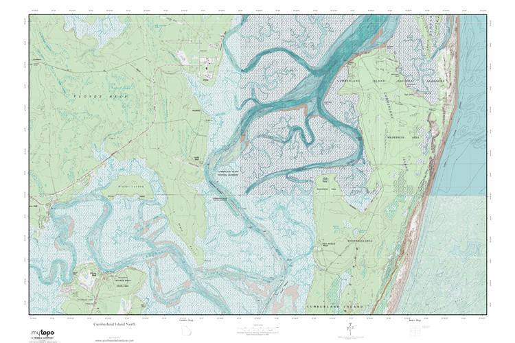 Cumberland Island North Topographic Map