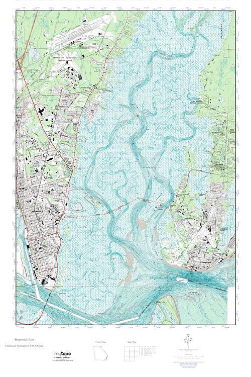 Brunswick East Topographic Map