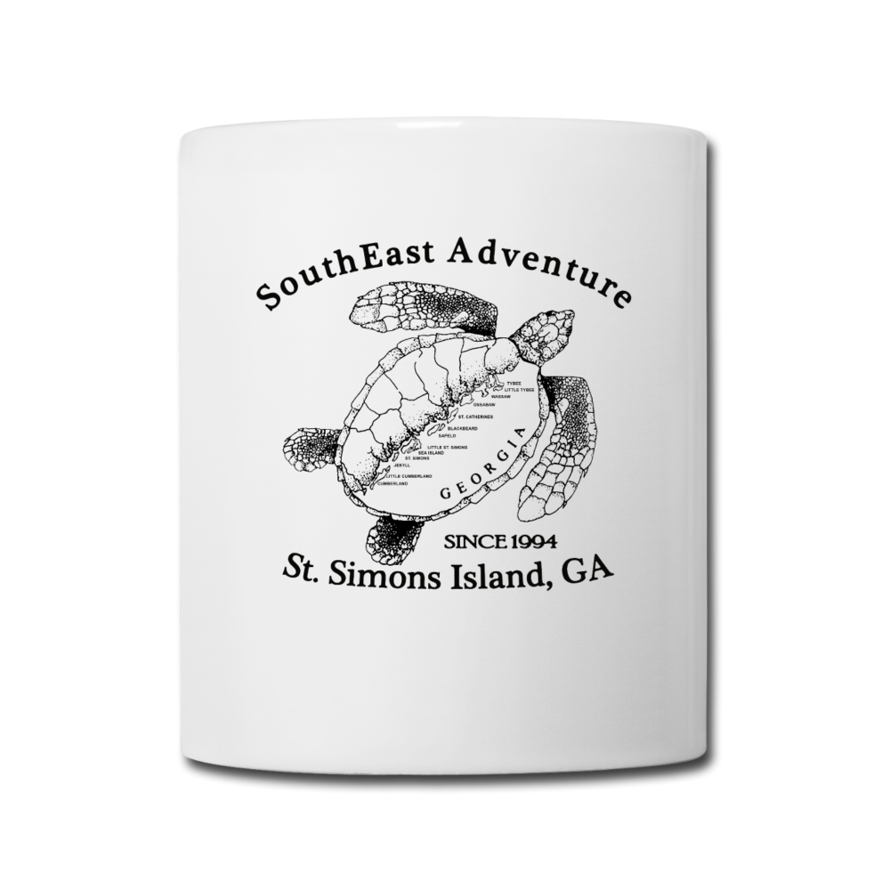SEA Coffee/Tea Mug Turtle Logo - white