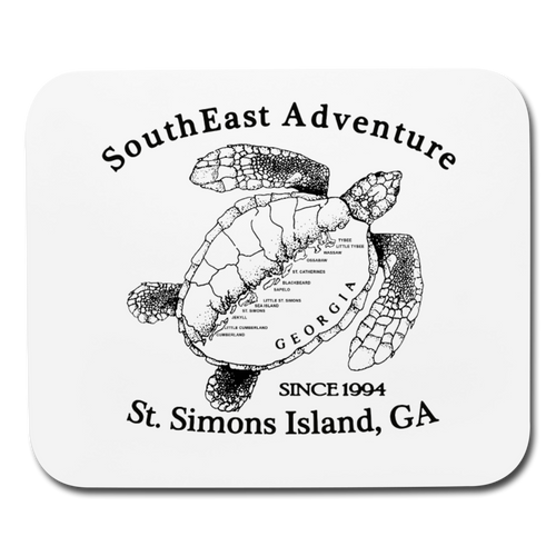 SEA Turtle Logo Mouse Pad - white