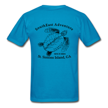 Load image into Gallery viewer, SEA Turtle Logo Gildan Ultra Cotton Adult T-Shirt - turquoise
