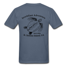 Load image into Gallery viewer, SEA Turtle Logo Gildan Ultra Cotton Adult T-Shirt - denim
