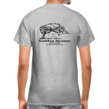 Load image into Gallery viewer, SEA Tree and Tent Logo Gildan Ultra Cotton Adult T-Shirt - heather gray
