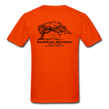 Load image into Gallery viewer, SEA Tree and Tent Logo Gildan Ultra Cotton Adult T-Shirt - orange
