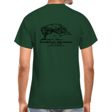Load image into Gallery viewer, SEA Tree and Tent Logo Gildan Ultra Cotton Adult T-Shirt - forest green
