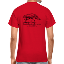 Load image into Gallery viewer, SEA Tree and Tent Logo Gildan Ultra Cotton Adult T-Shirt - red
