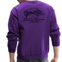 Load image into Gallery viewer, SEA Tree and Tent Logo Crewneck Sweatshirt - purple

