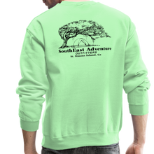 Load image into Gallery viewer, SEA Tree and Tent Logo Crewneck Sweatshirt - lime
