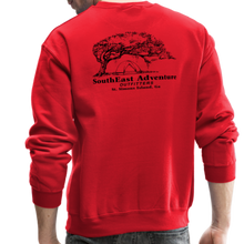 Load image into Gallery viewer, SEA Tree and Tent Logo Crewneck Sweatshirt - red
