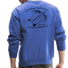 Load image into Gallery viewer, SEA Turtle Logo Crewneck Sweatshirt - royal blue
