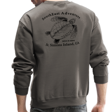 Load image into Gallery viewer, SEA Turtle Logo Crewneck Sweatshirt - asphalt gray
