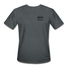 Load image into Gallery viewer, SEA Tree and Tent Logo Men’s Moisture Wicking Performance T-Shirt - charcoal

